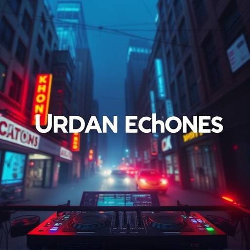Album cover for 'Urban Echoes' by DJ KAI - an electronic music producer
